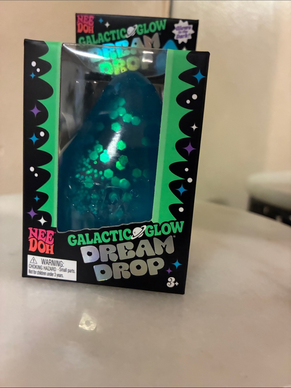 Galactic Glow Dream Drop - Teal Blue Stress Relief Toy